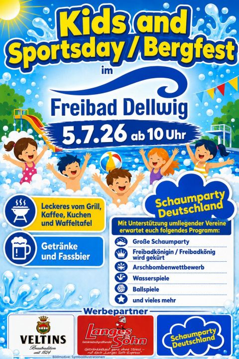 Kids and Sportsday/Bergfest im Freibad Dellwig